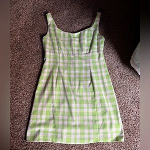 Empyre Green Checkered Dress